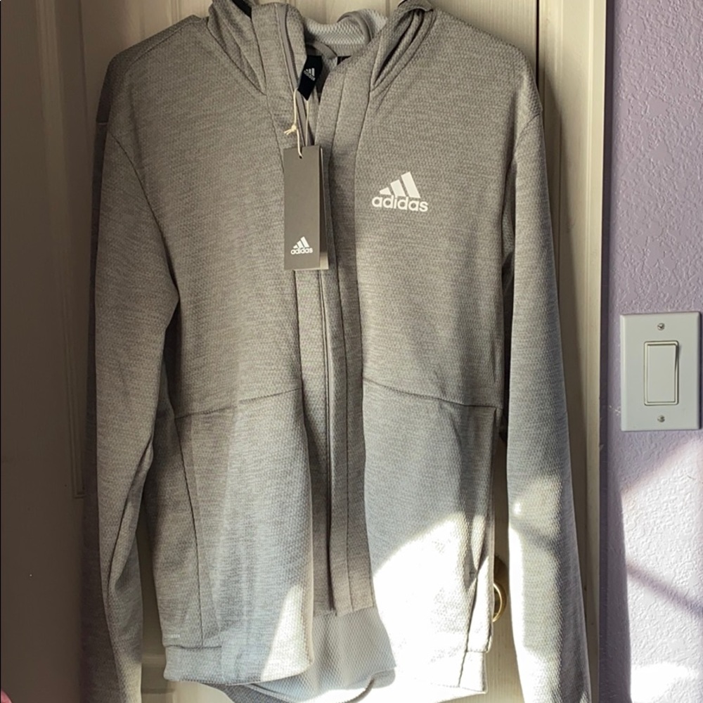 Brand new men’s adidas full-zip hooded sweatshirt
